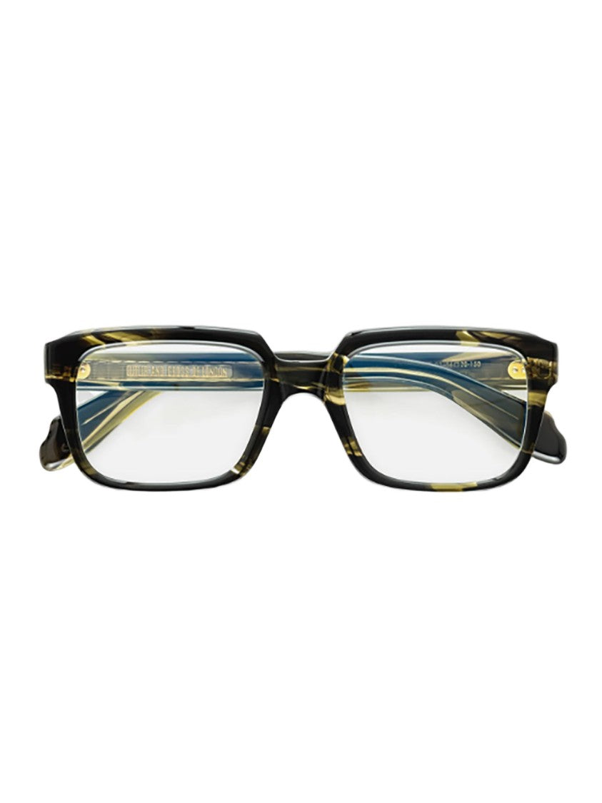 Cutler And Gross Tortoiseshell Acetate Eyeglasses With Bold Rectangular Frame