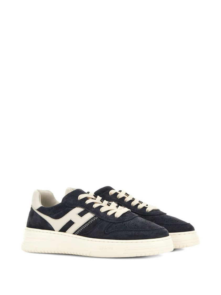 Hogan Midnight Blue Suede Sneakers