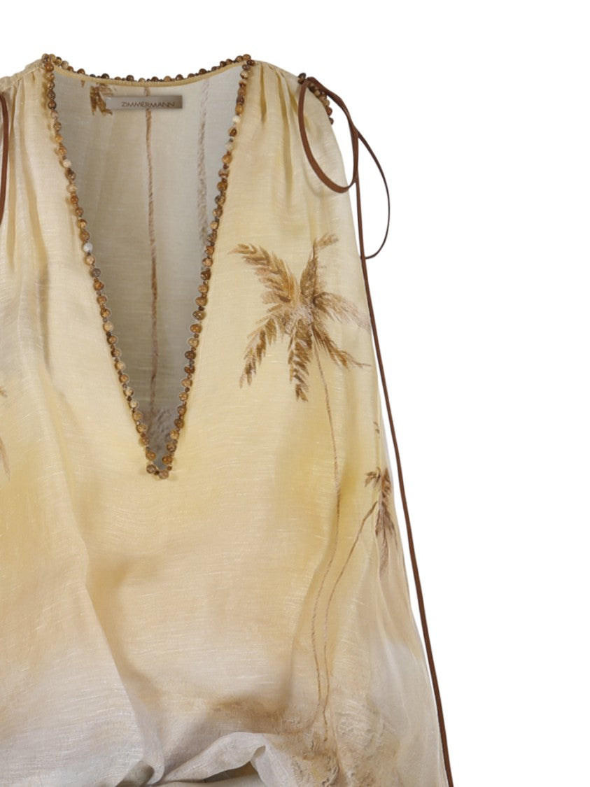 Zimmermann Balance Plunge Mini Dress