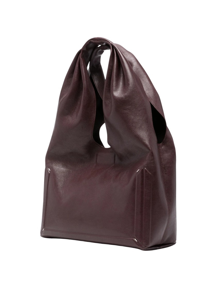 Maison Margiela Large Slouchy Glossy Leather Shoulder Bag