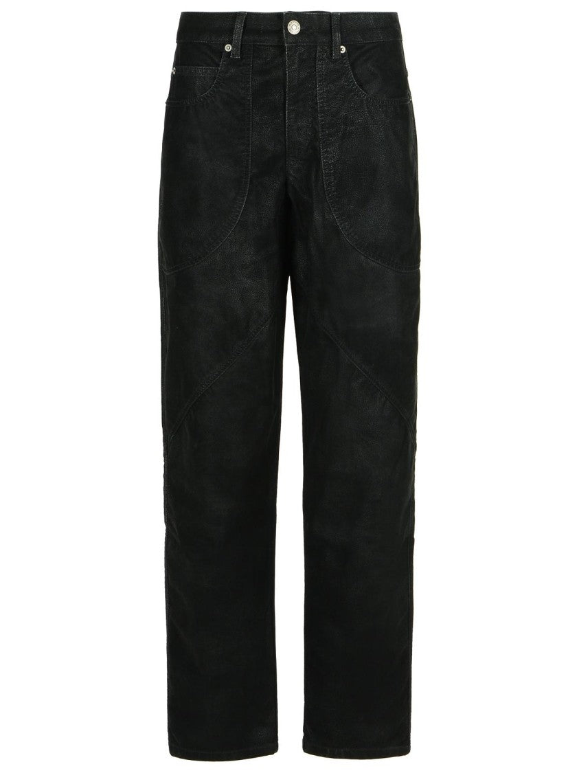Isabel Marant Étoile Kelvina' Black Faux Leather Pants