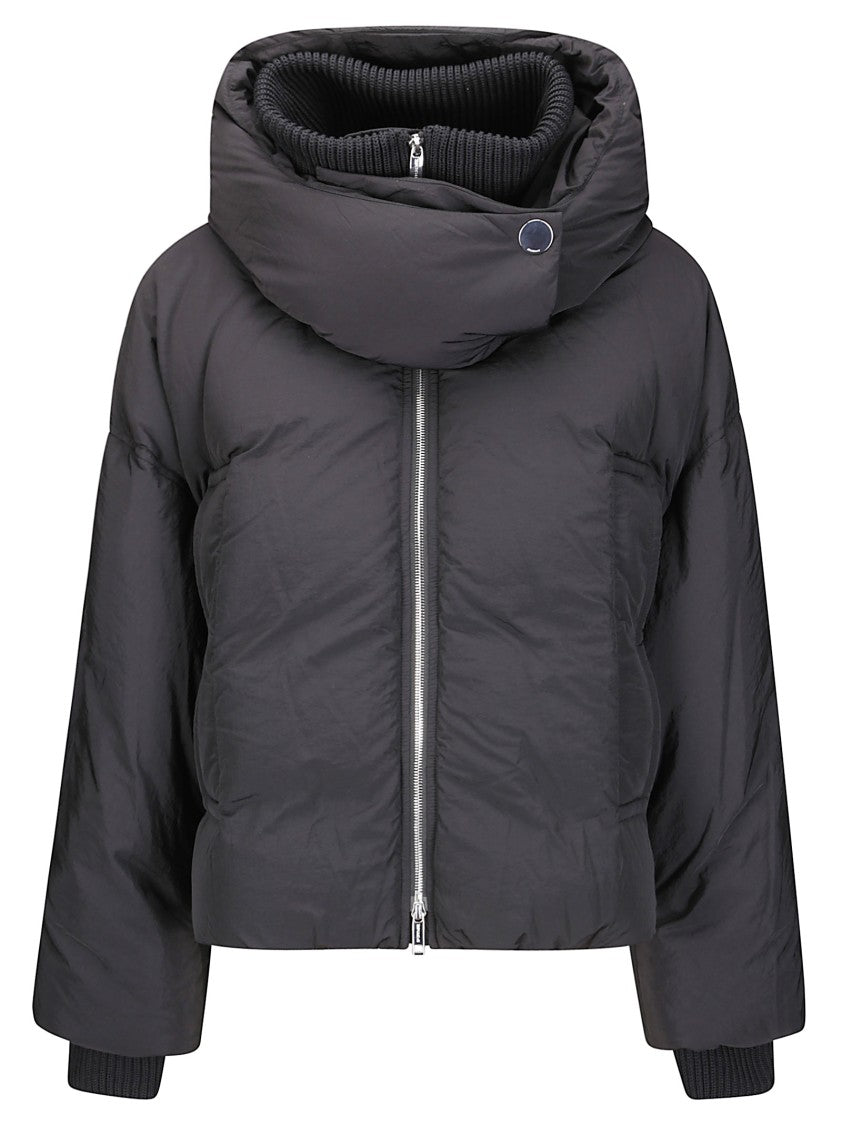 Sportmax Bomber Jacket With High Collar And Removable Hood