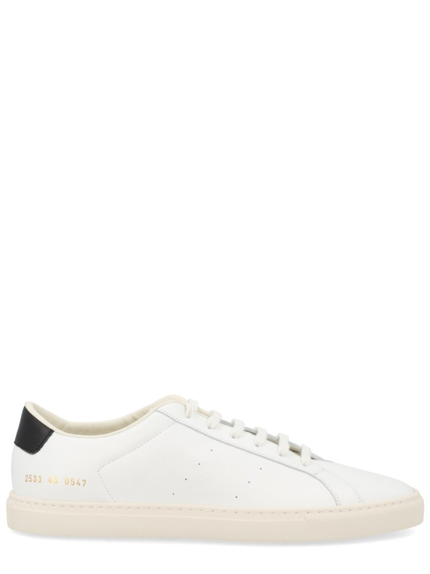 Common Projects White Achilles Contrast Tab Low-Top Sneakers