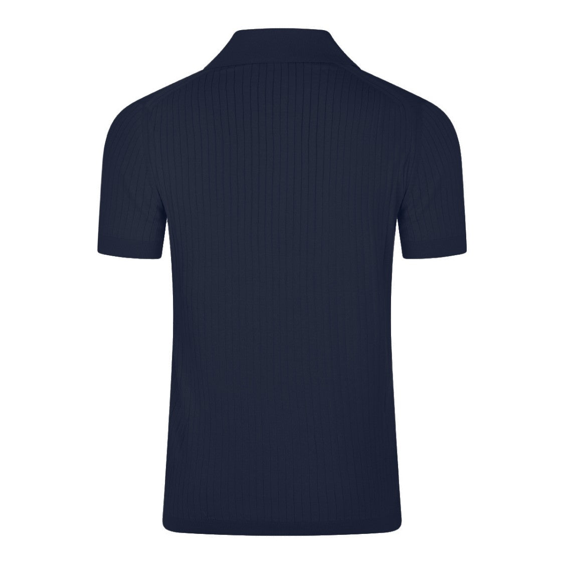 Malo Ribbed Texture Polo Shirt With Classic Collar