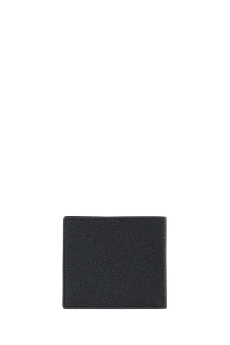 Thom Browne Black Pebbled Leather Bifold Wallet