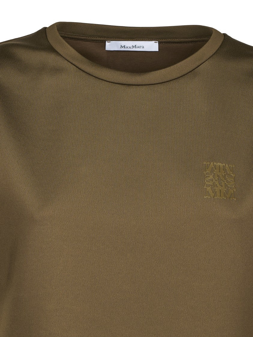 Max Mara Cropped Fitted Logo Top