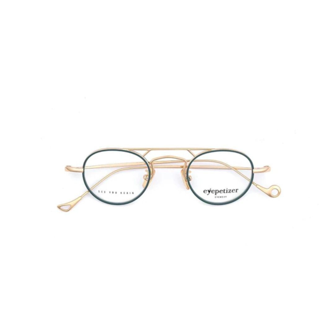 Eyepetizer Kilian Round Metal Frame Eyepetizer Sunglasses With Gold Finish