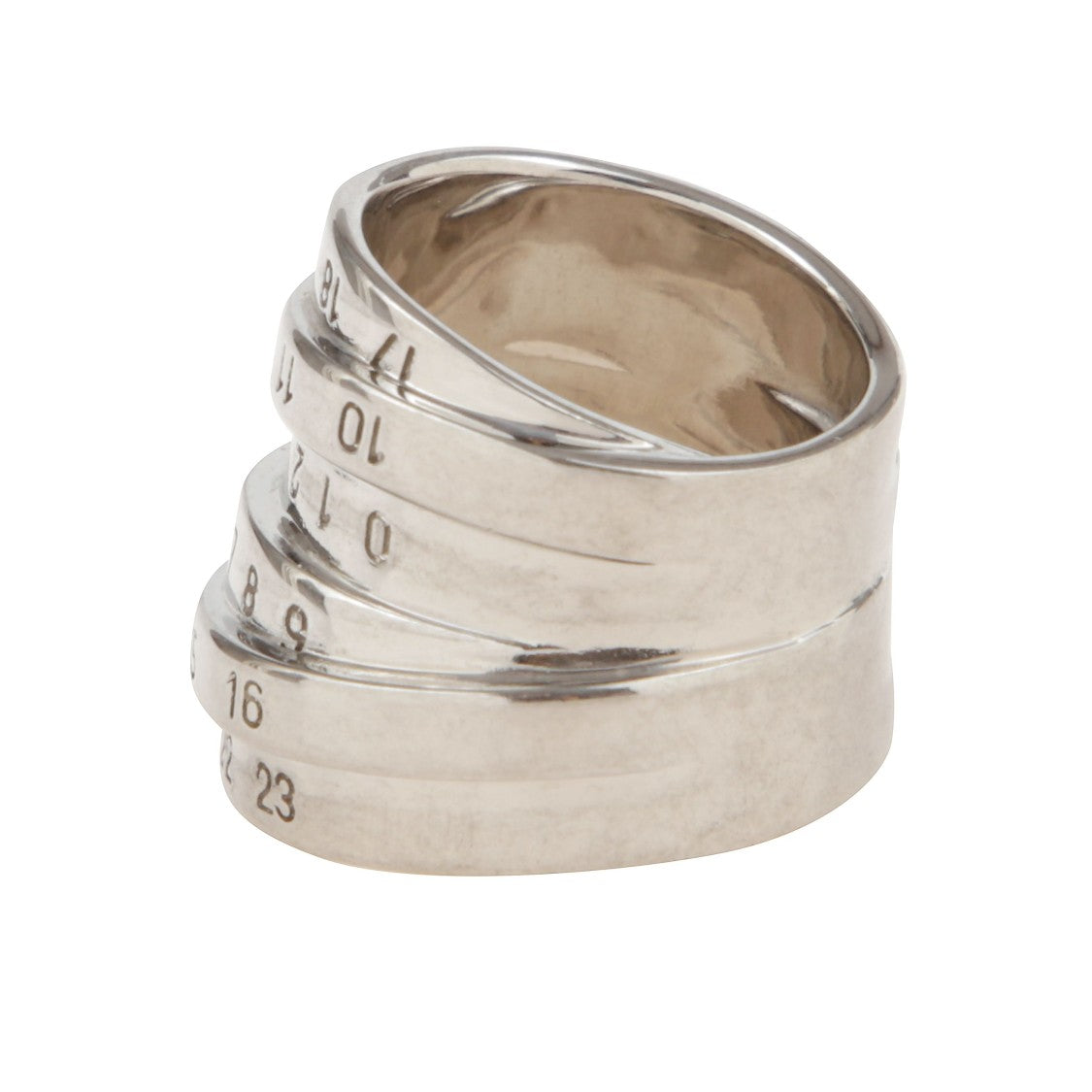 Mm6 By Maison Margiela Brass Ring With Polished Surface
