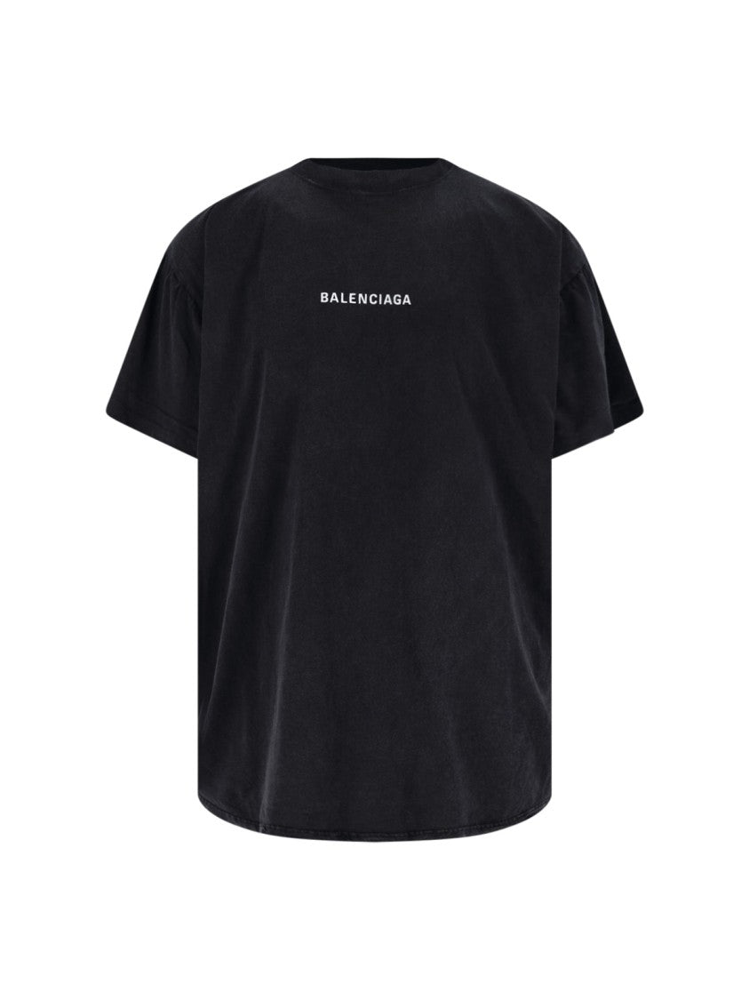 Balenciaga Logo T-Shirt – Black