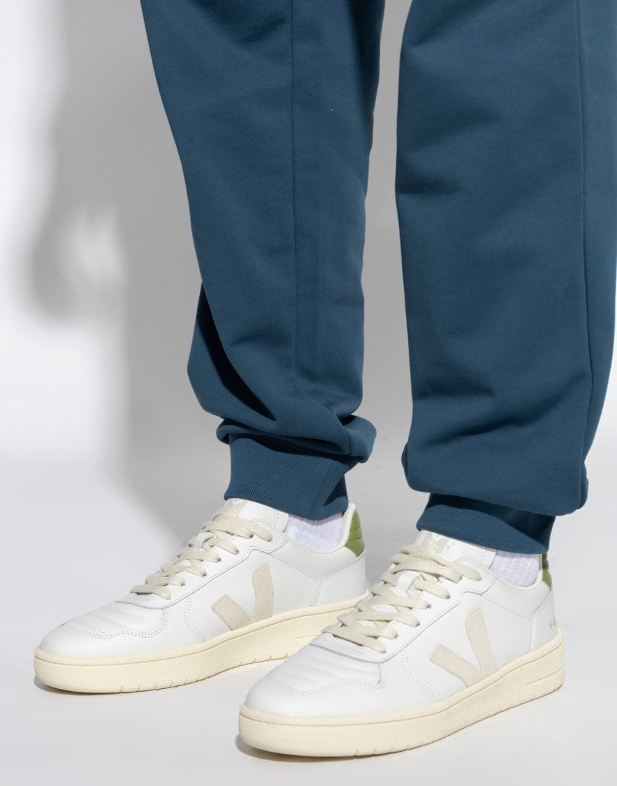 Veja White V-82 Ii Grained Leather Sneakers