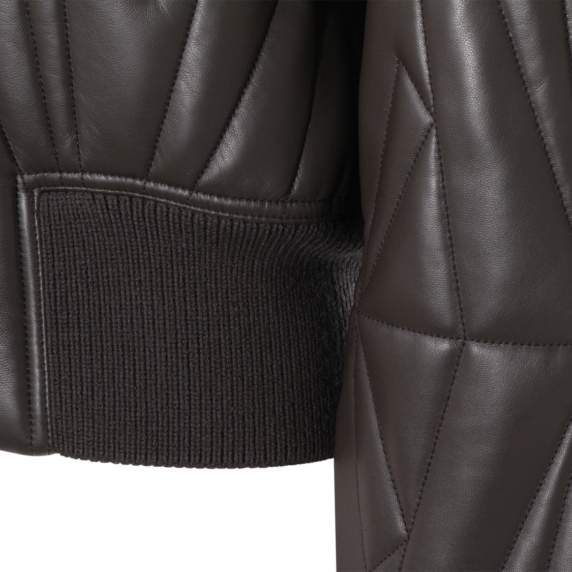 Moncler X Rick Owens Dark Grey Geocamo Leather Jacket