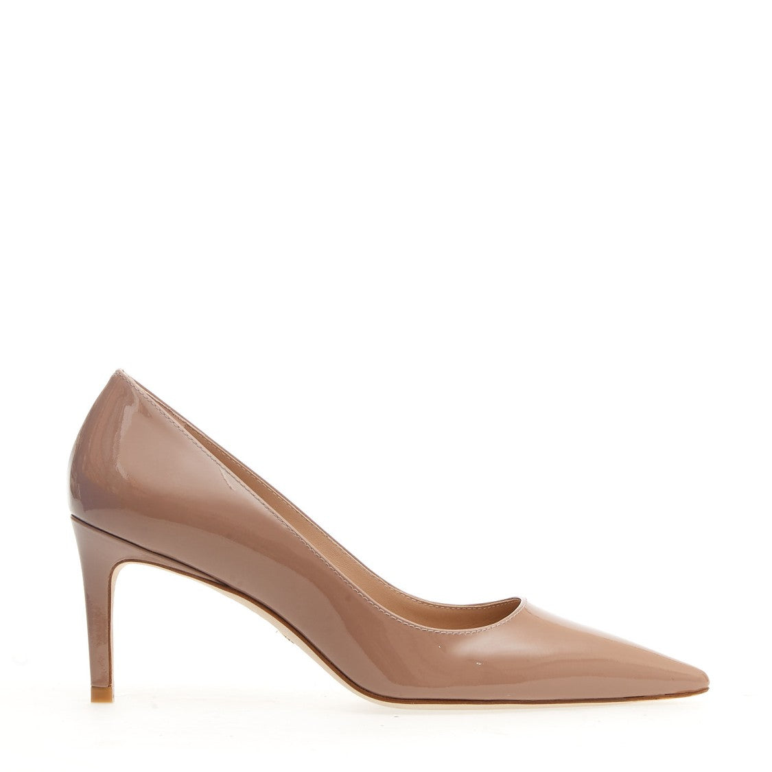 Stuart Weitzman Pump Patent Nude Heel 75mm