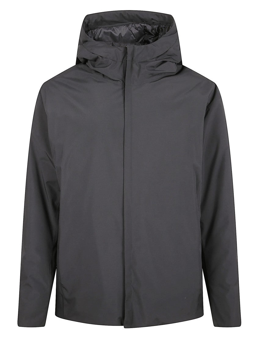 Herno Waterproof Down Jacket With Hood And Adjustable Drawstring