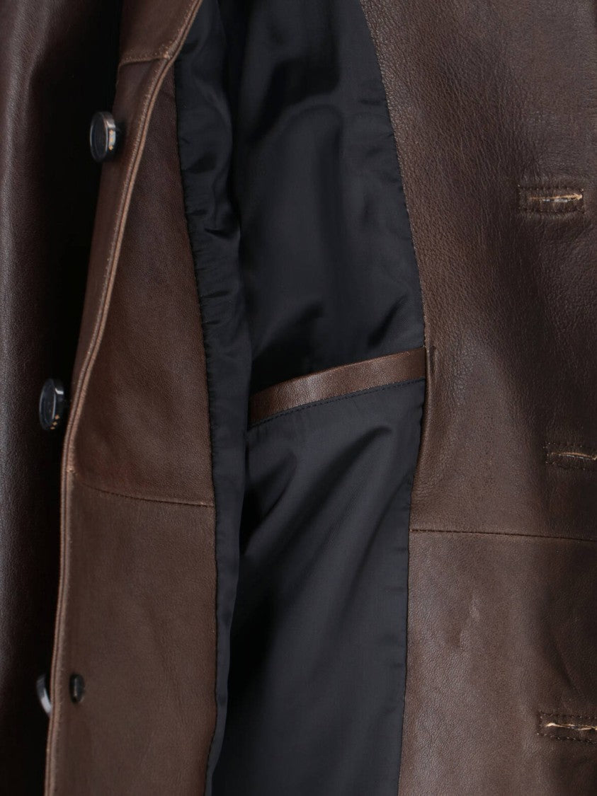 Tonywack Structured Brown Jacket With Refined Finish