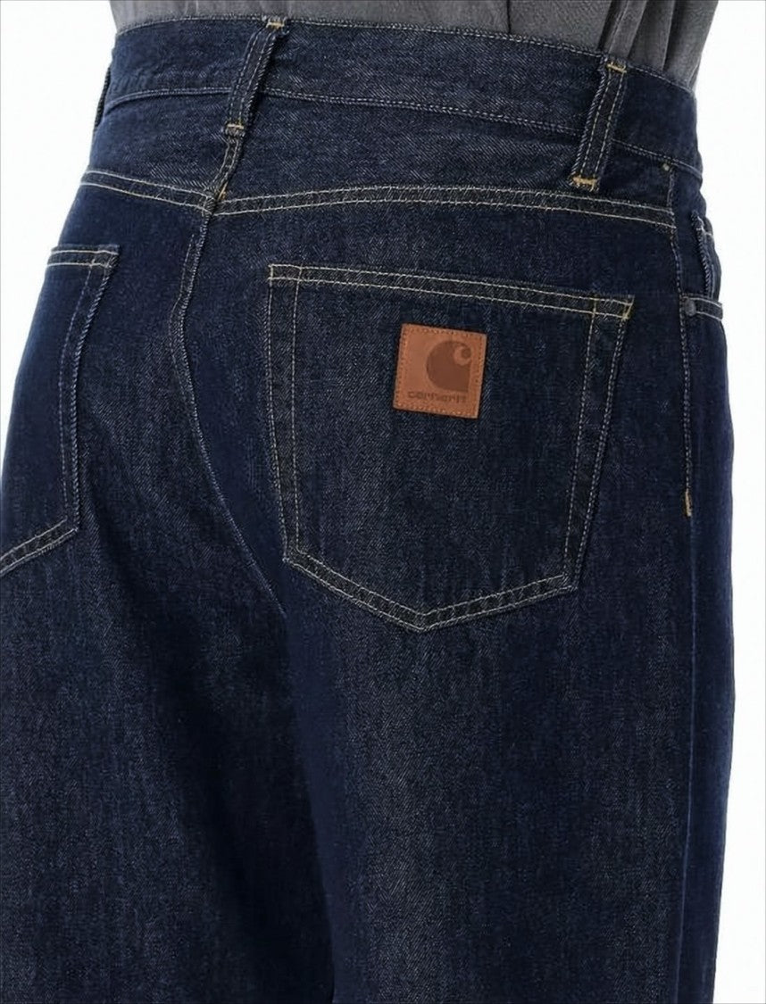 Carhartt Wip Relaxed Fit Straight-Leg Denim Pants With Contrast Stitching