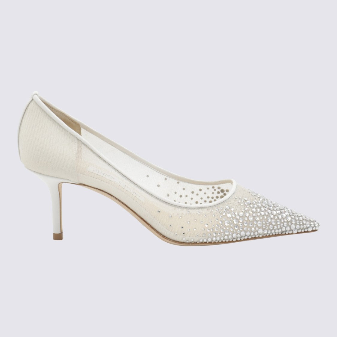 Jimmy Choo White Leather Pumps