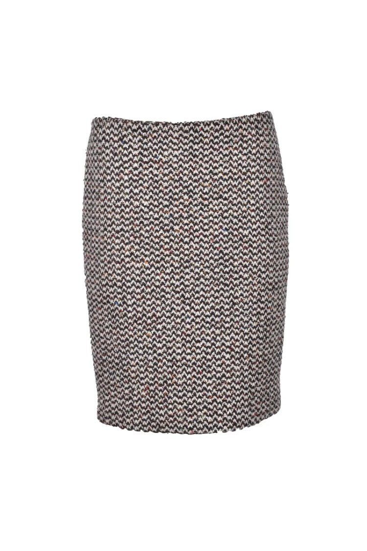 Miu Miu Bouclé Skirt - Brown/Beige