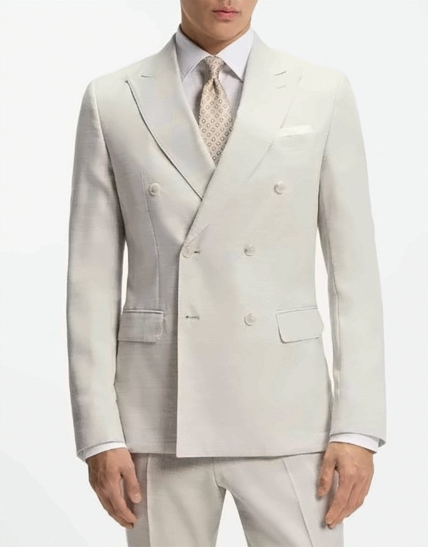 Boss Double Breasted Peak Lapels Fully Suit