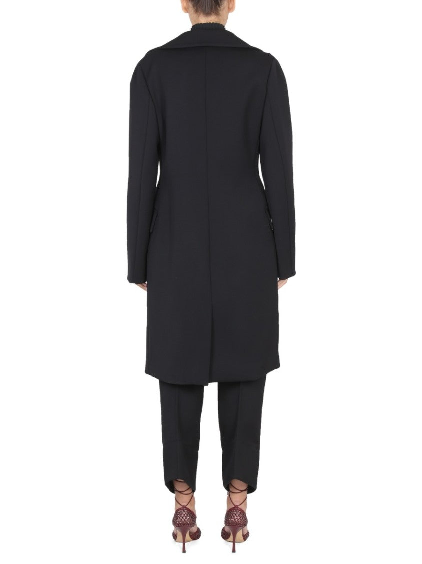 Bottega Veneta Double-Breasted Coat With Convertible Collar And Tailored Fit