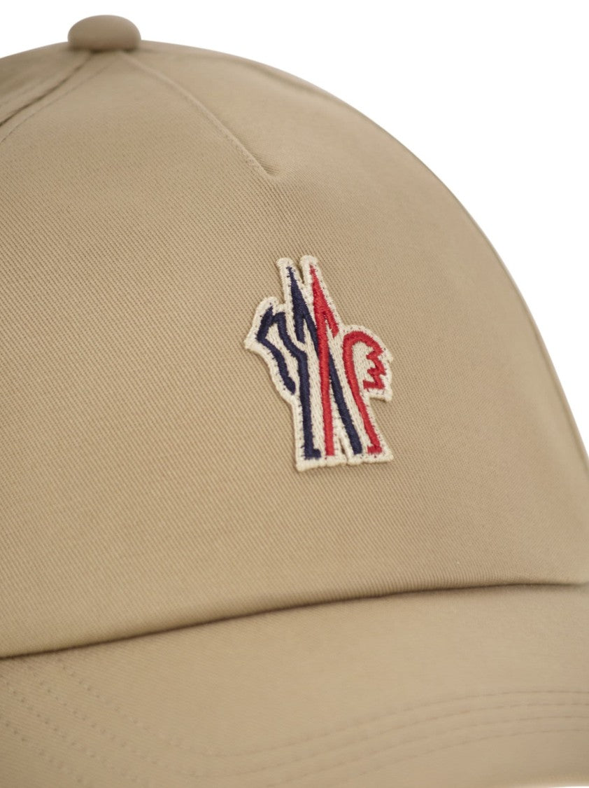 Moncler Grenoble Cotton Gabardine Baseball Cap