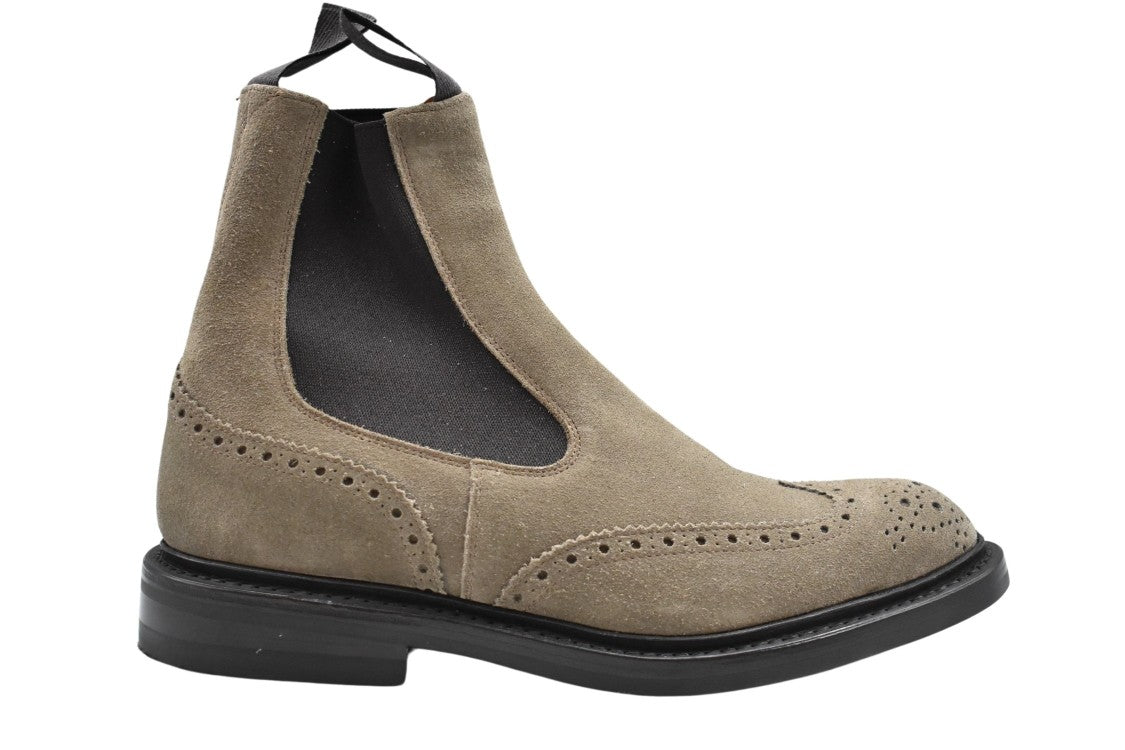 Tricker's Laced Boots With Brogue Detailing