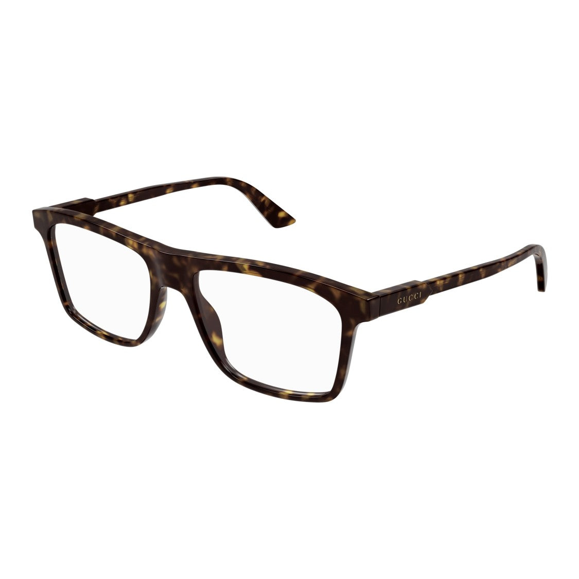 Gucci Gg1820o Rectangular Tortoiseshell Frame Eyeglasses