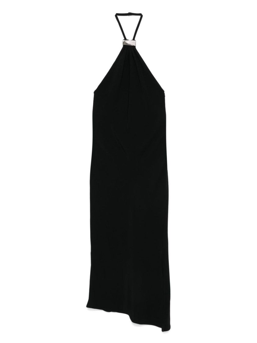 The Attico Midi Dress With Halter Neckline