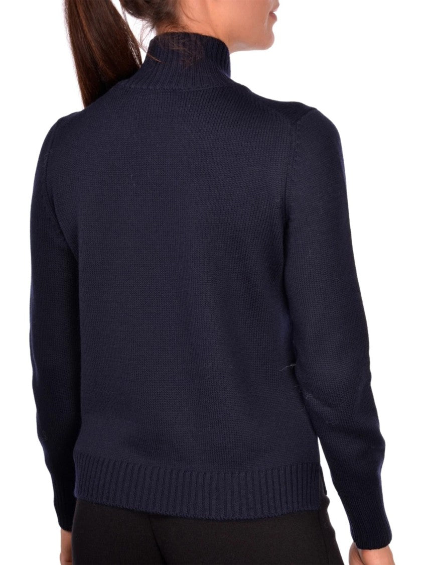 Gran Sasso Fitted Wool Sweater With High Mock Neck