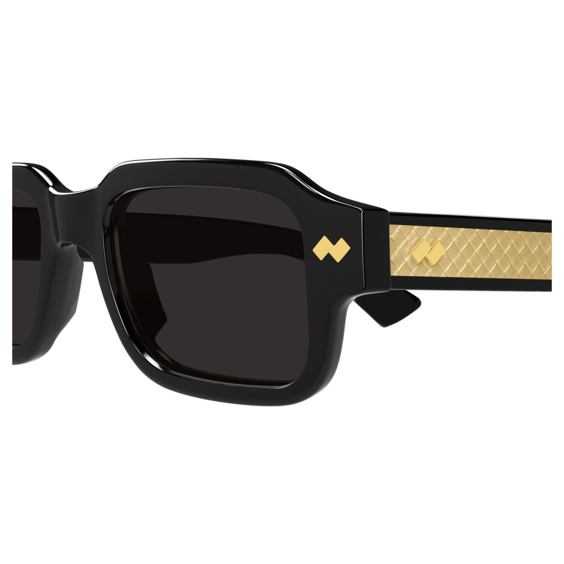 Bottega Veneta Bv1442s Bold Rectangular Sunglasses