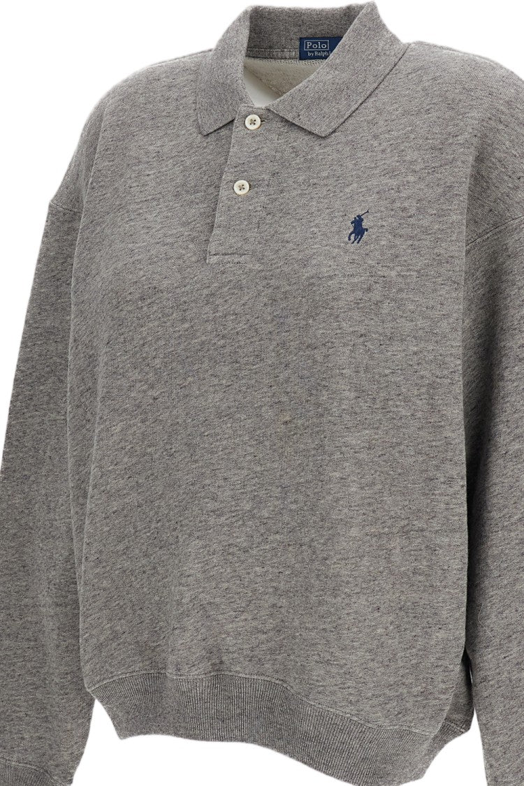 Polo Ralph Lauren Relaxed-Fit Sweatshirt With Classic Polo Collar And Embroidered Logo