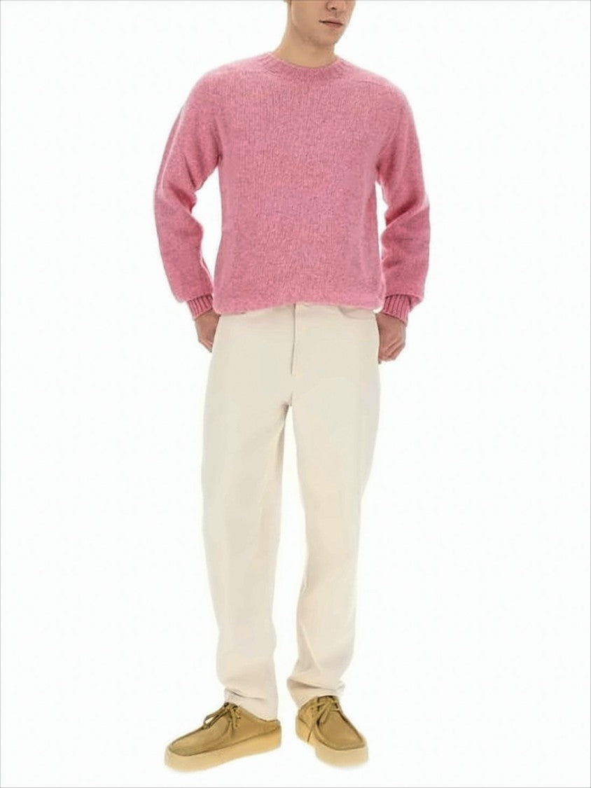 Howlin Relaxed Fit Knit Sweater With Ribbed Details