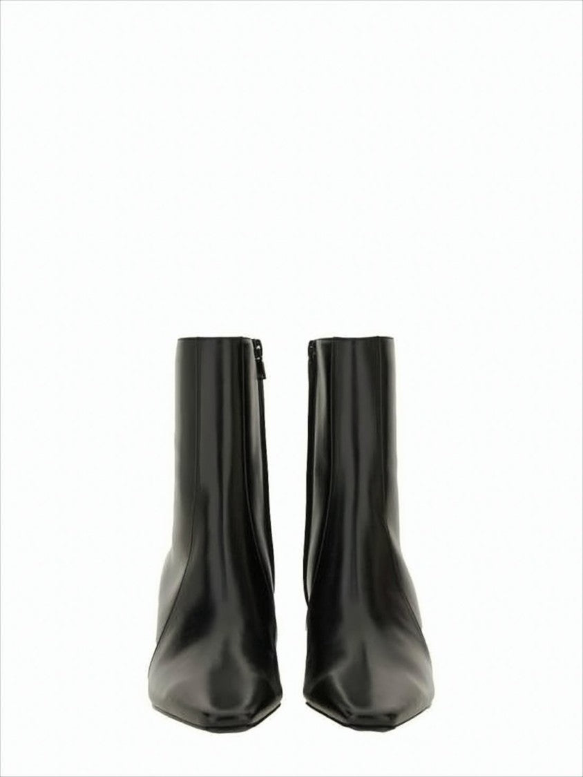 Saint Laurent Mid-Height Block Heel Ankle Boots