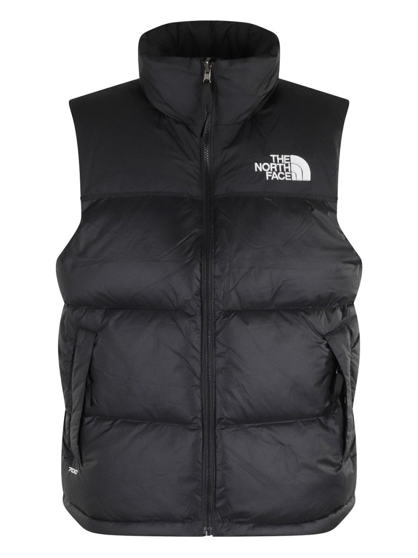 The North Face Sleeveless Puffer Vest With High Collar And Minimalist Design