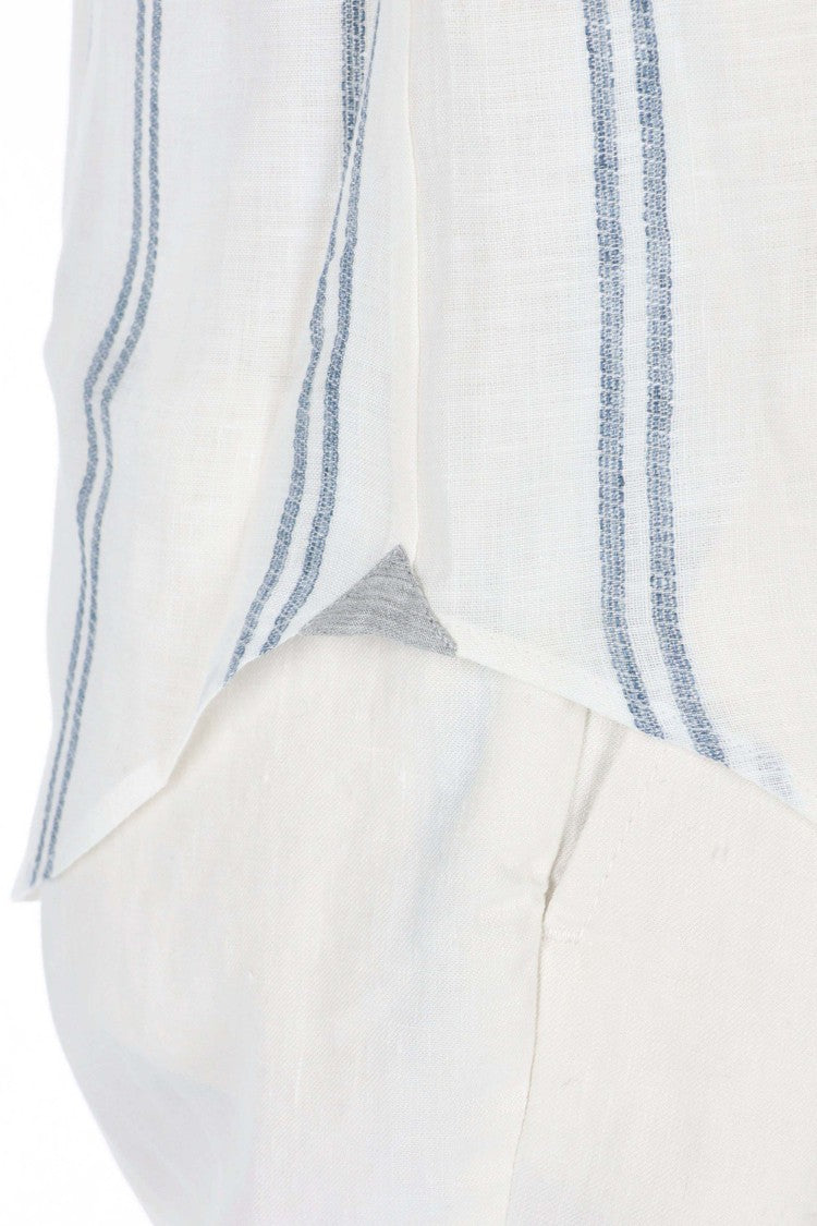 Eleventy Special Stripe Linen Shirt