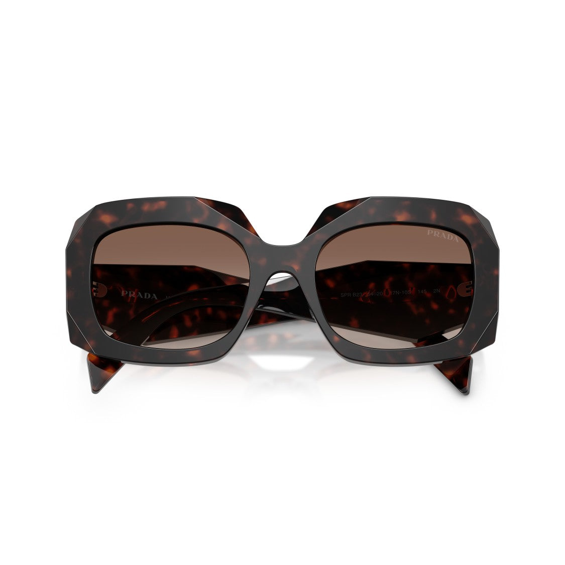 Prada 0Pr B23s Oversized Square Frame Tortoiseshell Sunglasses