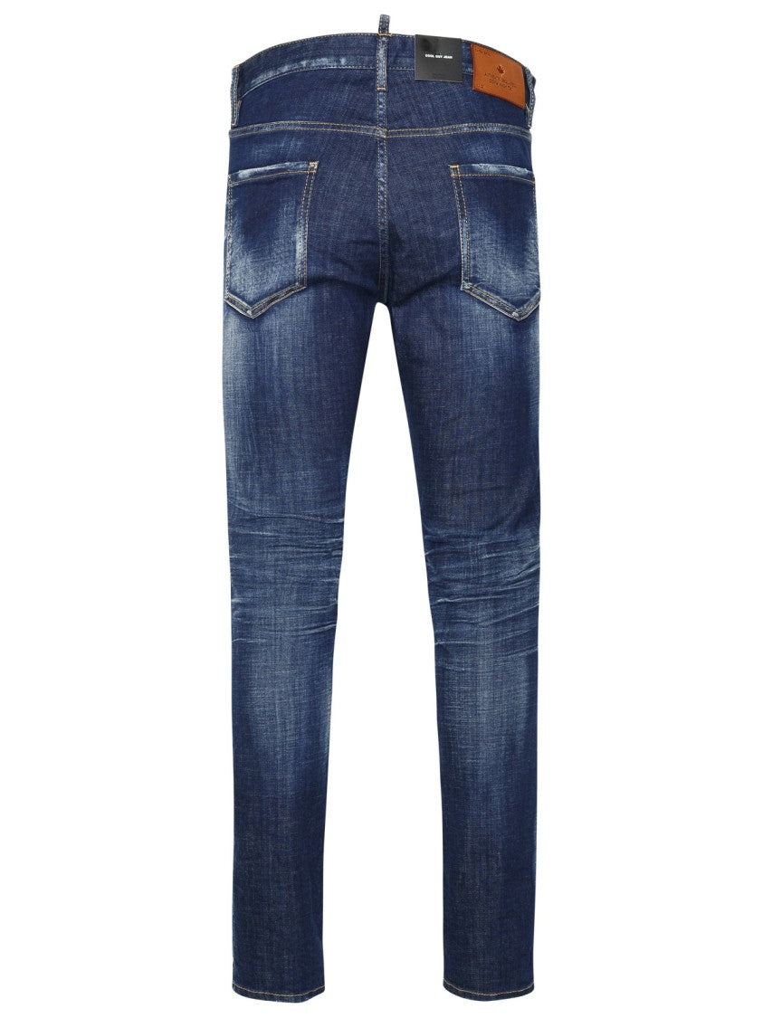 Dsquared2 Cool Guy Blue Cotton Jeans