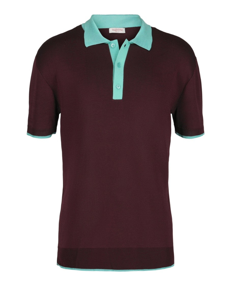 Valentino Slim Fit Knit Polo Shirt