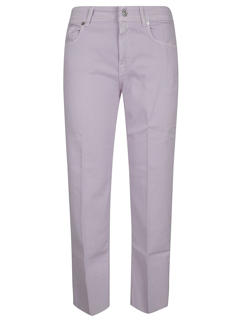 7 For All Mankind Calie Mid-Rise Straight Ankle Jeans
