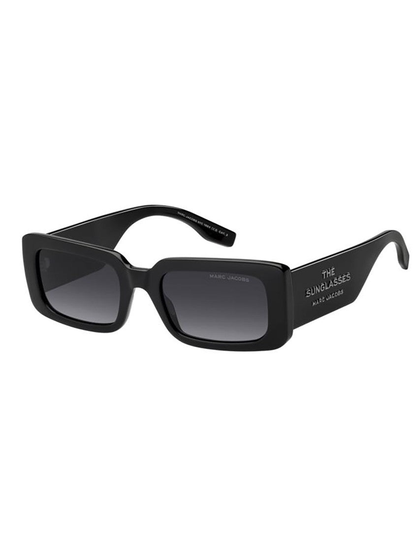 Marc Jacobs Oversized Square Black Sunglasses With Distinctive Frame Design