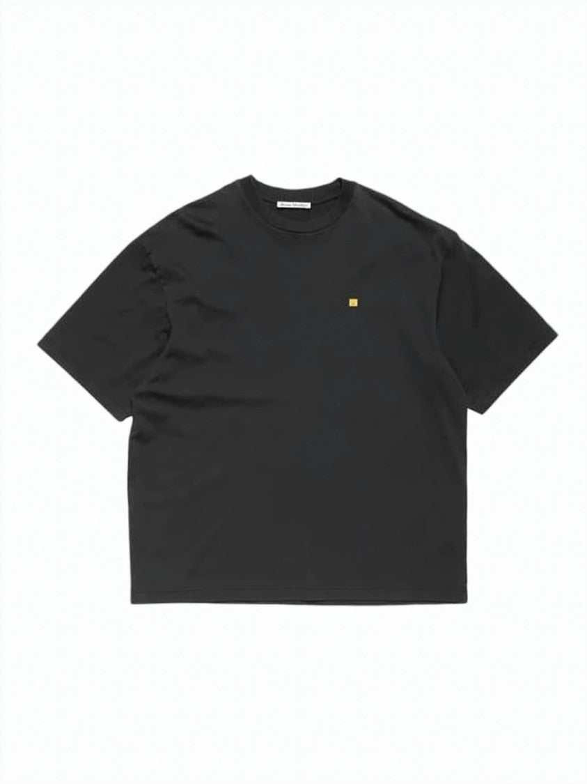 Acne Studios Boxy-Cut Cotton T-Shirt With Rectangular Patch Detail