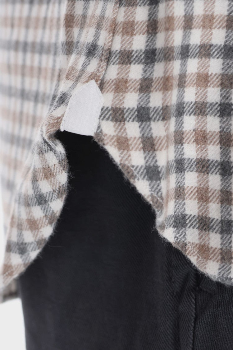 Borriello Flannel Vichy Tailored Shirt