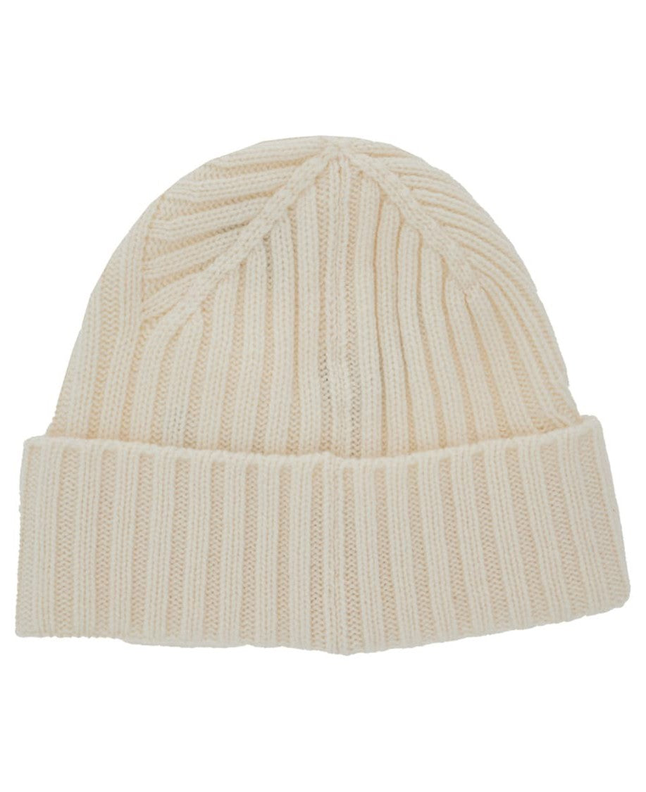 Jacquemus Ribbed Knit Beanie With Subtle Embroidery
