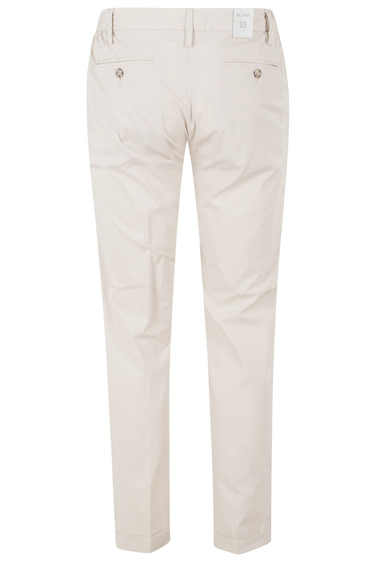 Re-Hash Cotton-Blend Elastic Waist Stretch Poplin Chino Pants