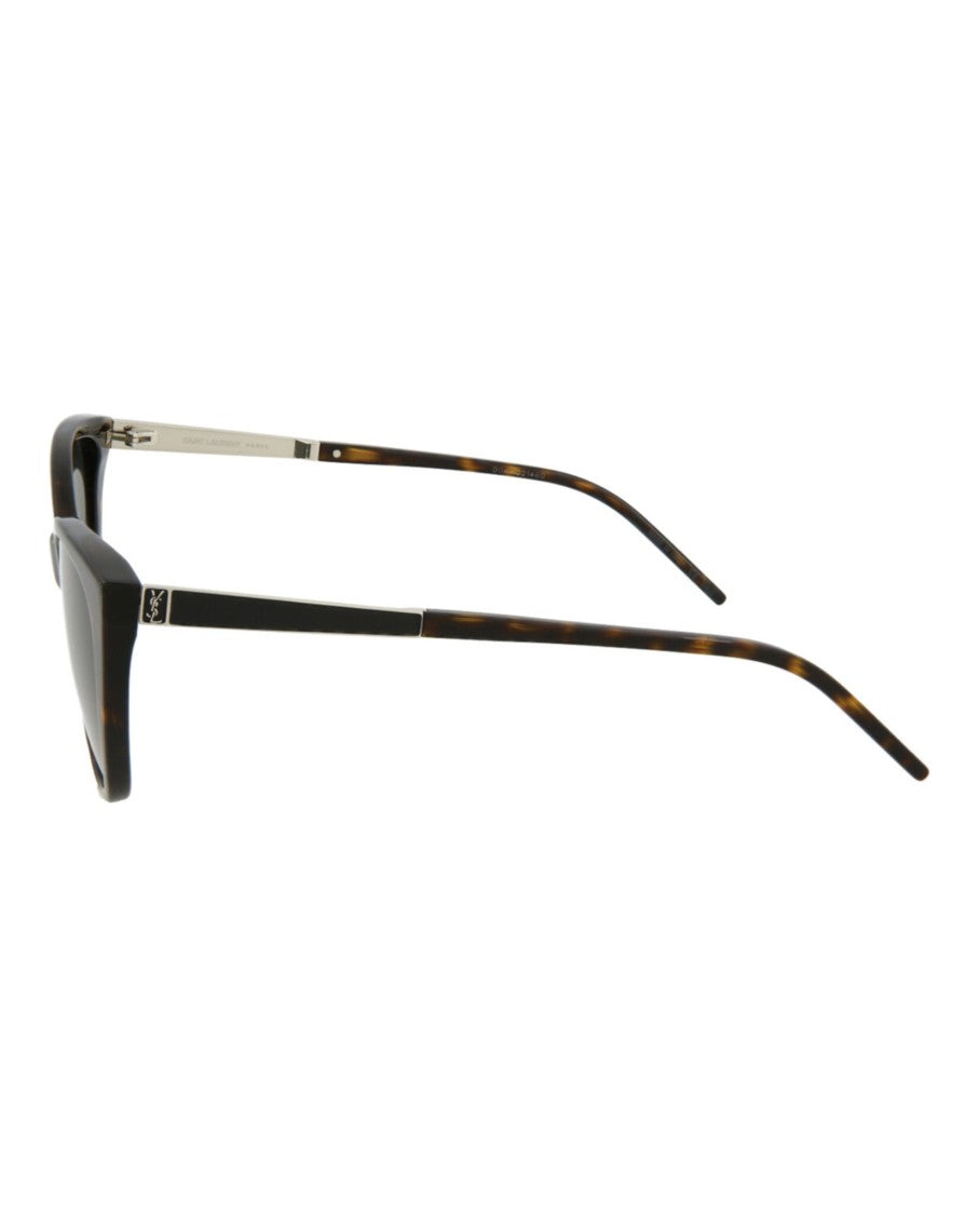 Saint Laurent Cat Eye-Frame Acetate Sunglasses With Tortoiseshell Pattern
