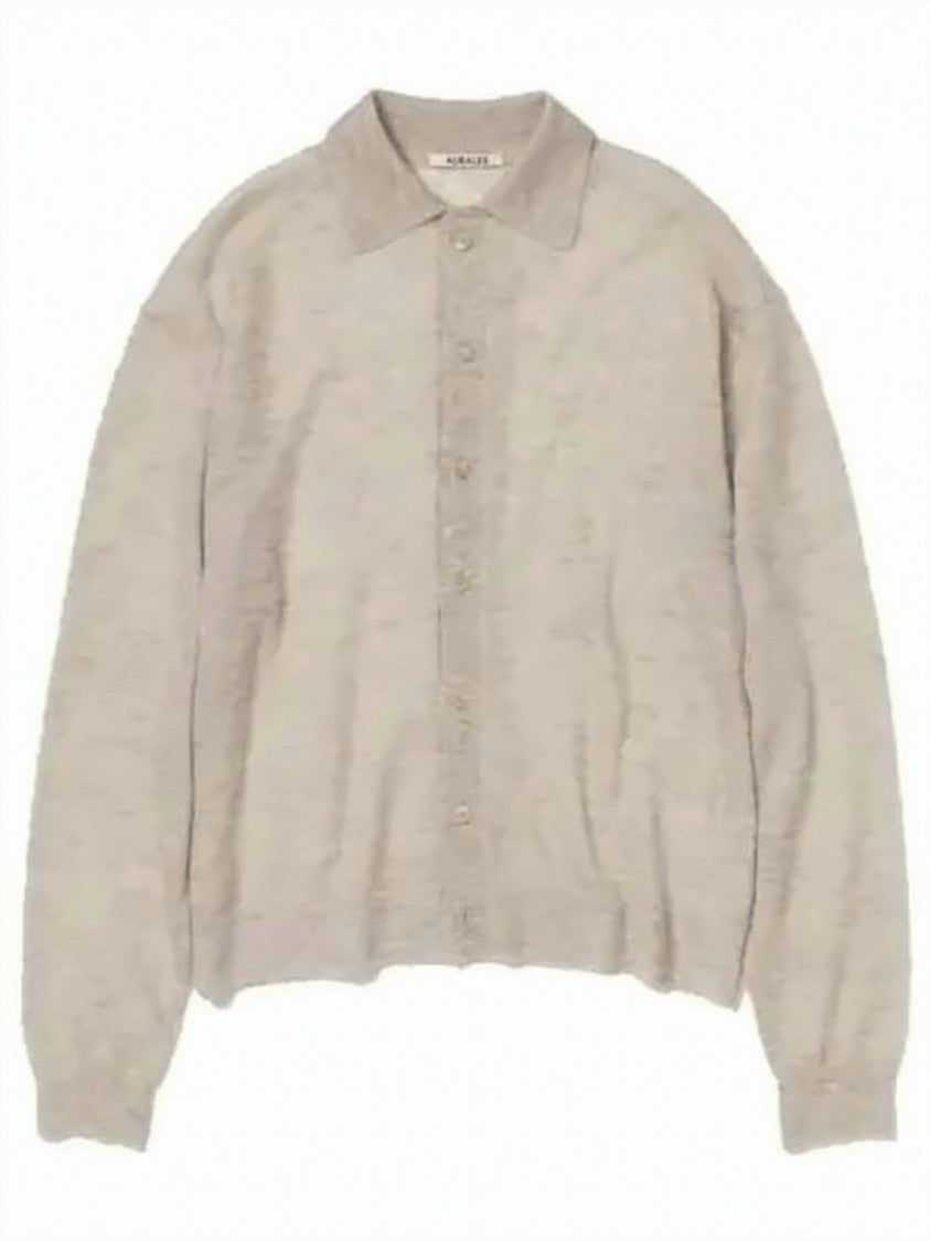 Auralee Button-Up Mohair Blend Cardigan