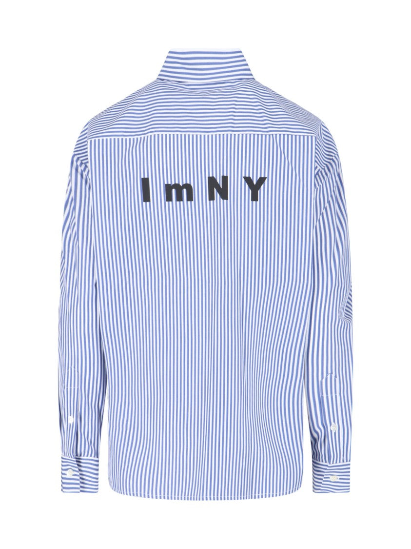 Sibel Saral Striped Cotton Shirt – Blue