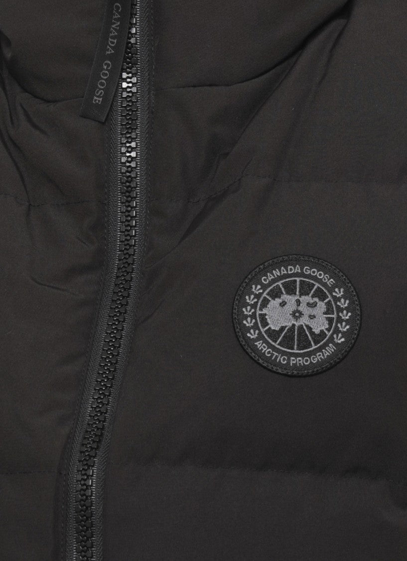 Canada Goose High-Neck Quilted Short Vest With Dual Zip Closure