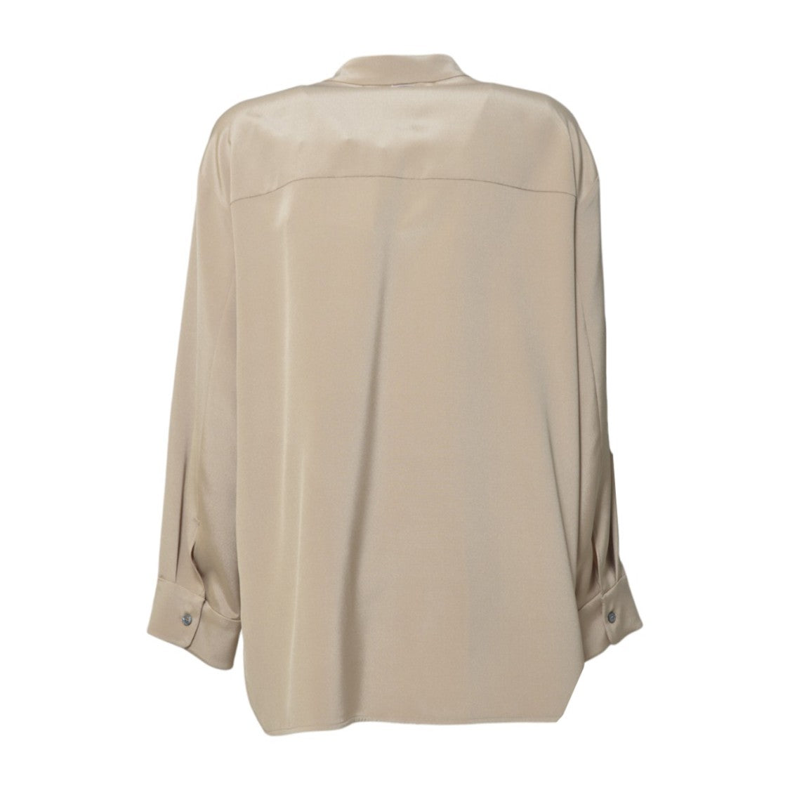 Max Mara Leticia Dark Beige Silk Saharan Shirt '