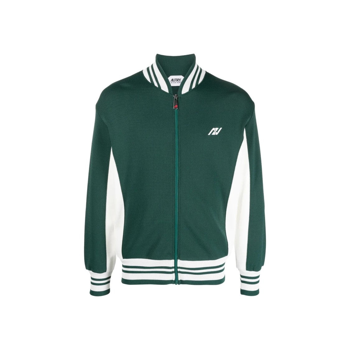 Autry Contrast Panel Track Bomber Jacket