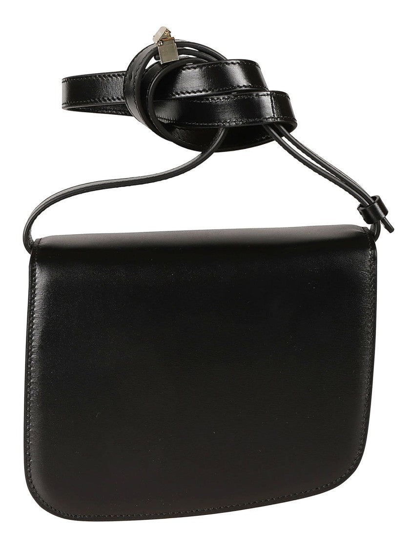 Ferragamo Structured Fiamma S Shoulder Bag